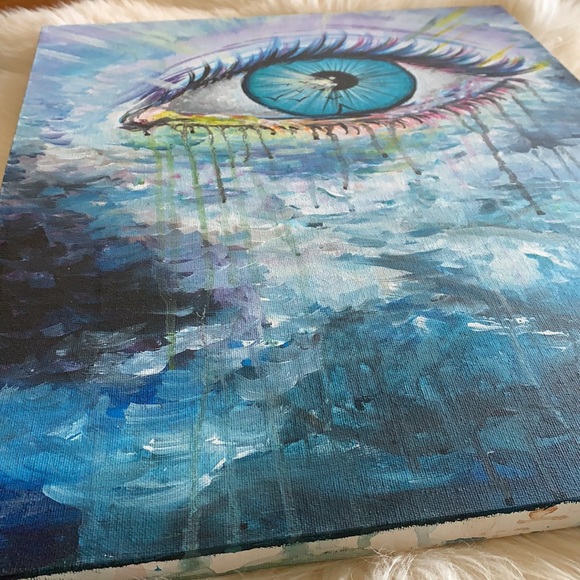 Original painting World through my Eyes painting handmade - Picture 6 of 10